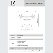 KT&CO Kitchen hampton knobs Tweed Heads Matt black / brushed brass /Brushed nickel /Chrome gallery detail image