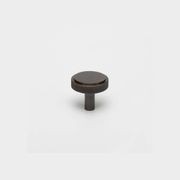 Kitchen drawer Knurled knobs round brass / nickel / black / antique Brass gallery detail image