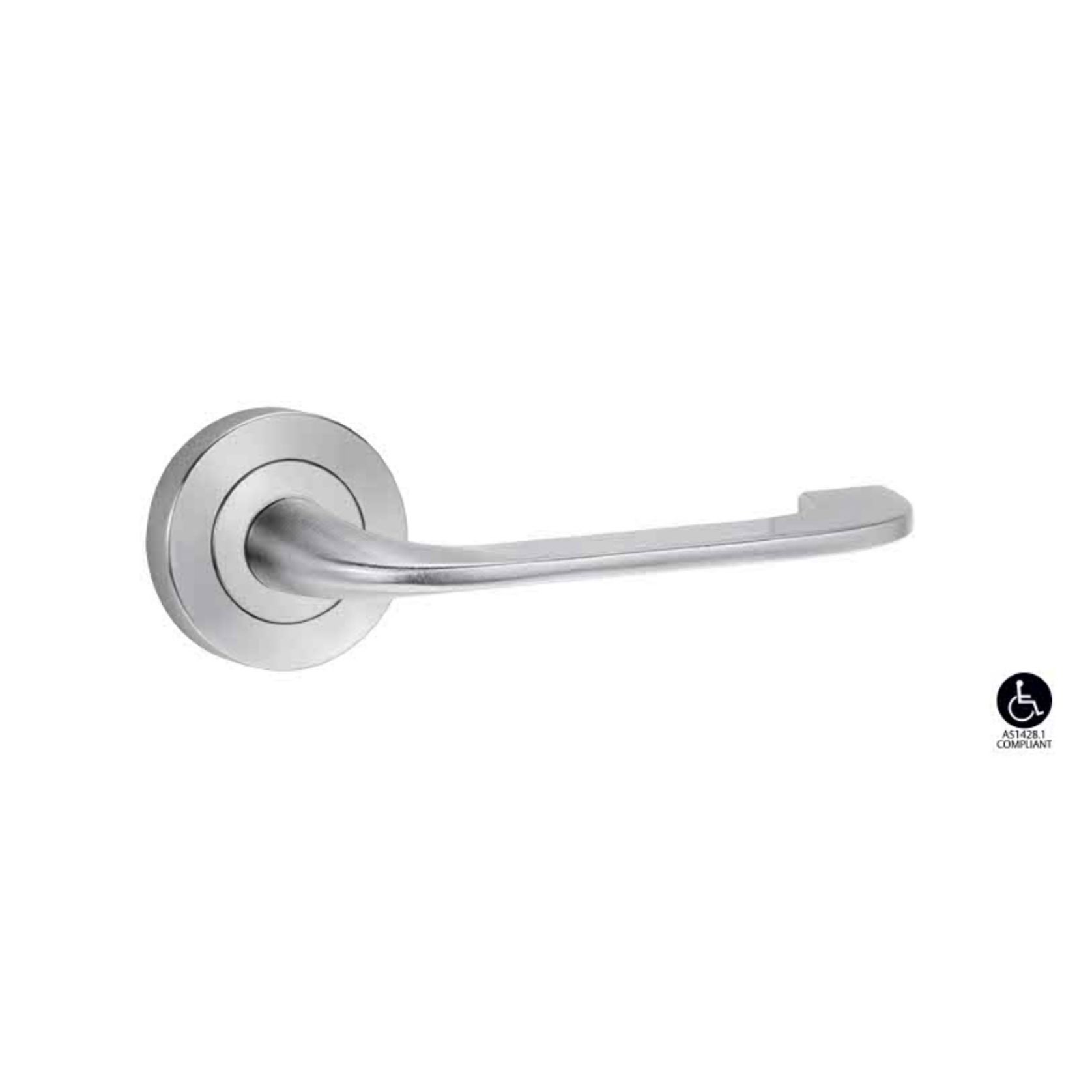 Lockwood 1220 Series Brass Round Rose Door Handles gallery detail image