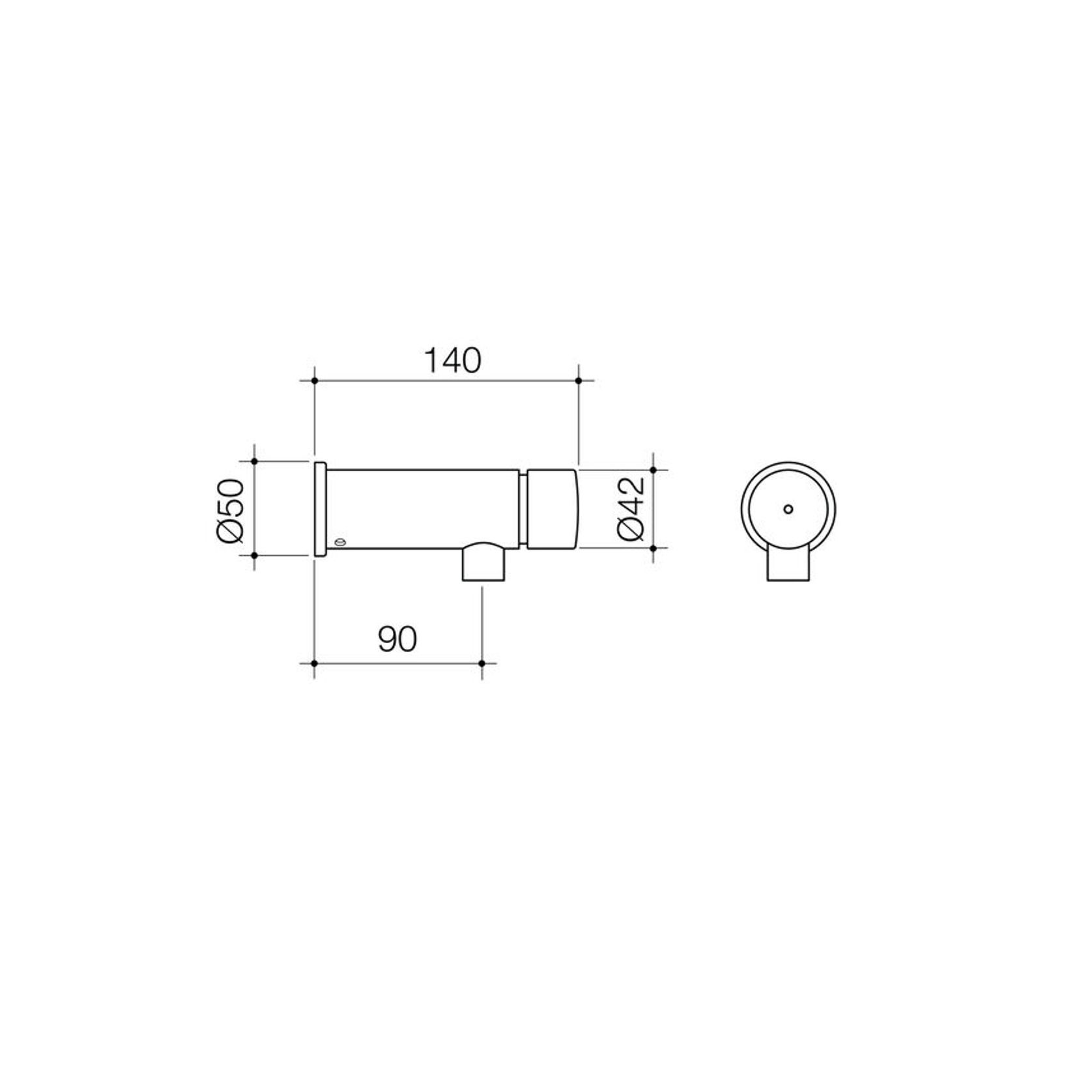 Civic Wall Push 90mm Bottle Filler gallery detail image