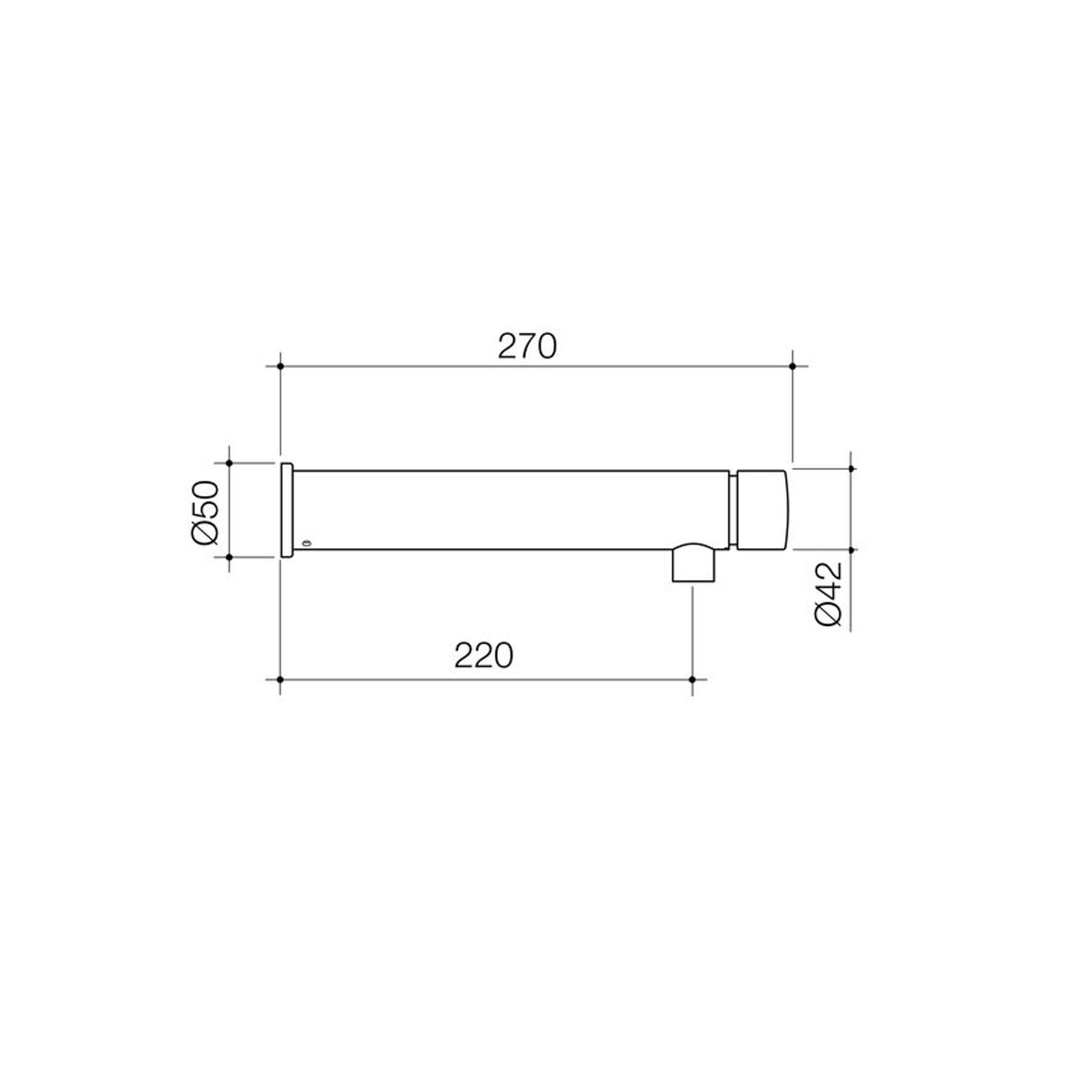 Civic Wall Push 220mm Bottle Filler gallery detail image