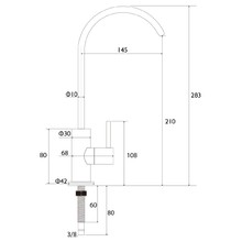 Aspen Filter Tap Brushed Nickel gallery detail image