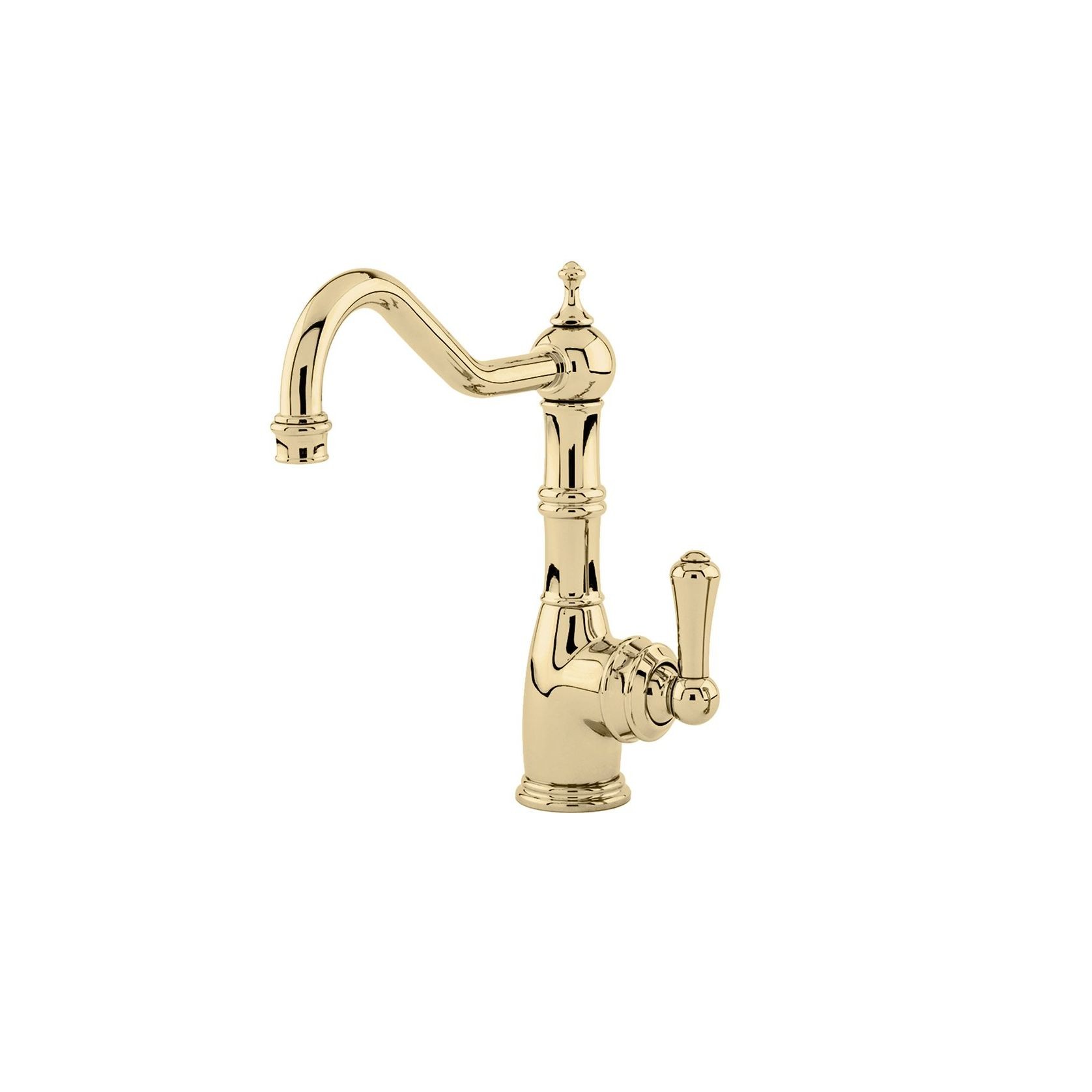 Perrin & Rowe - Aquitaine Country 1 Hole Sink Mixer With Single Metal Lever gallery detail image