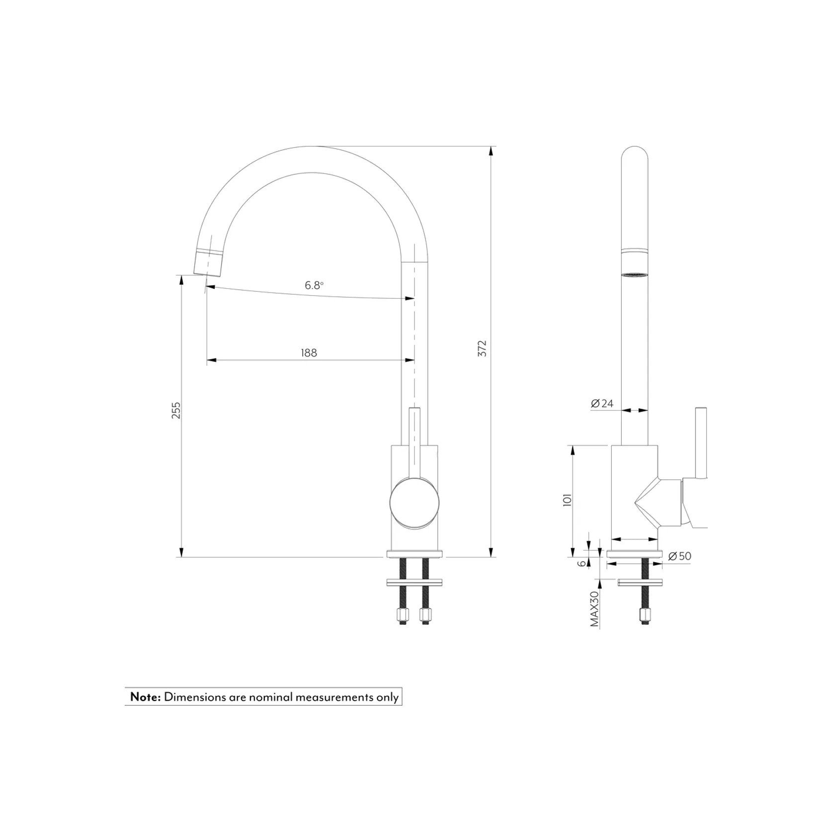 Elysian Kitchen Mixer gallery detail image