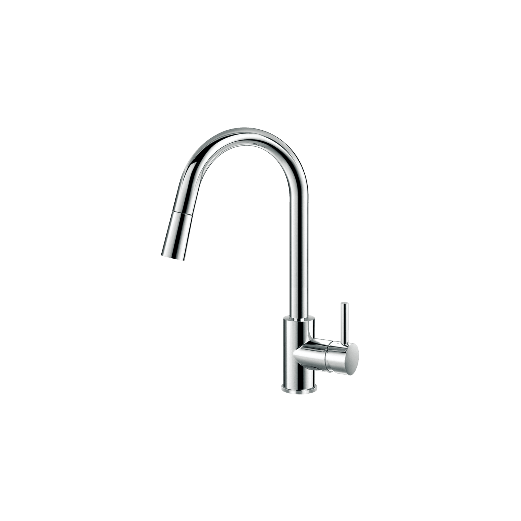 Elisa Kitchen Gooseneck Extractable Mixer Chrome gallery detail image