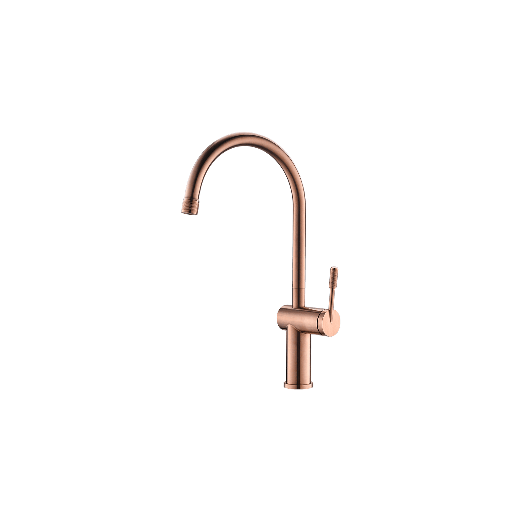 Rivet Gooseneck Kitchen Mixer Brushed Copper gallery detail image