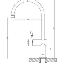 Rivet Gooseneck Kitchen Mixer Brushed Nickel gallery detail image