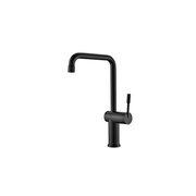 Rivet Straight Neck Kitchen Mixer Matte Black gallery detail image