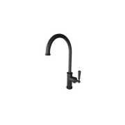 Roman Gooseneck Swivel Kitchen Mixer Matte Black gallery detail image