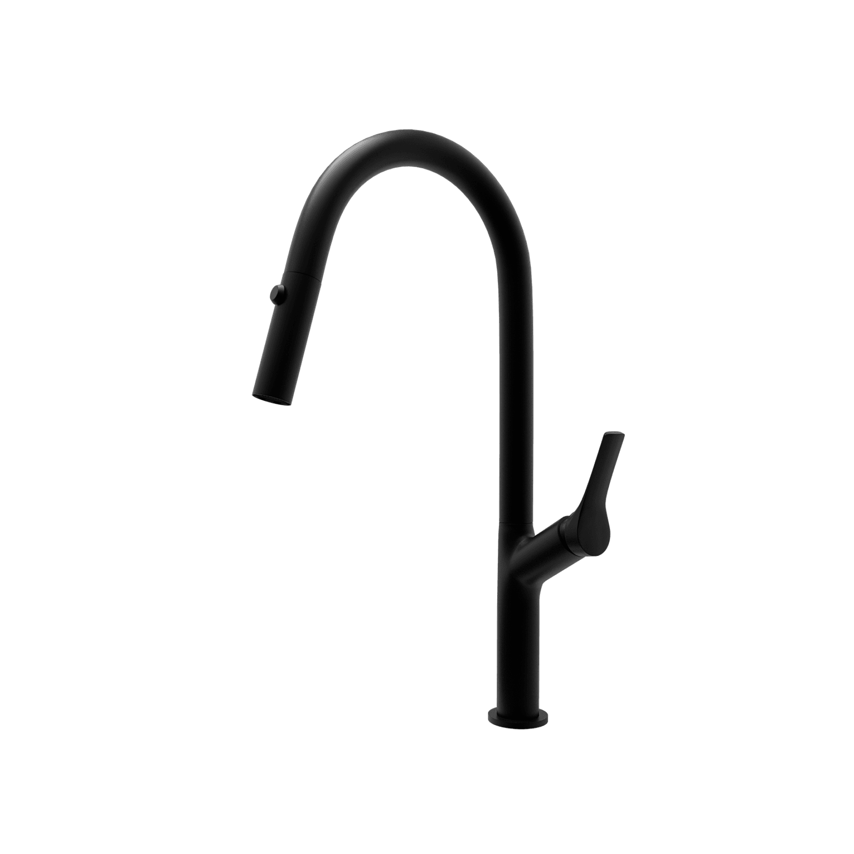Muse Extractable Kitchen Mixer Satin Black gallery detail image