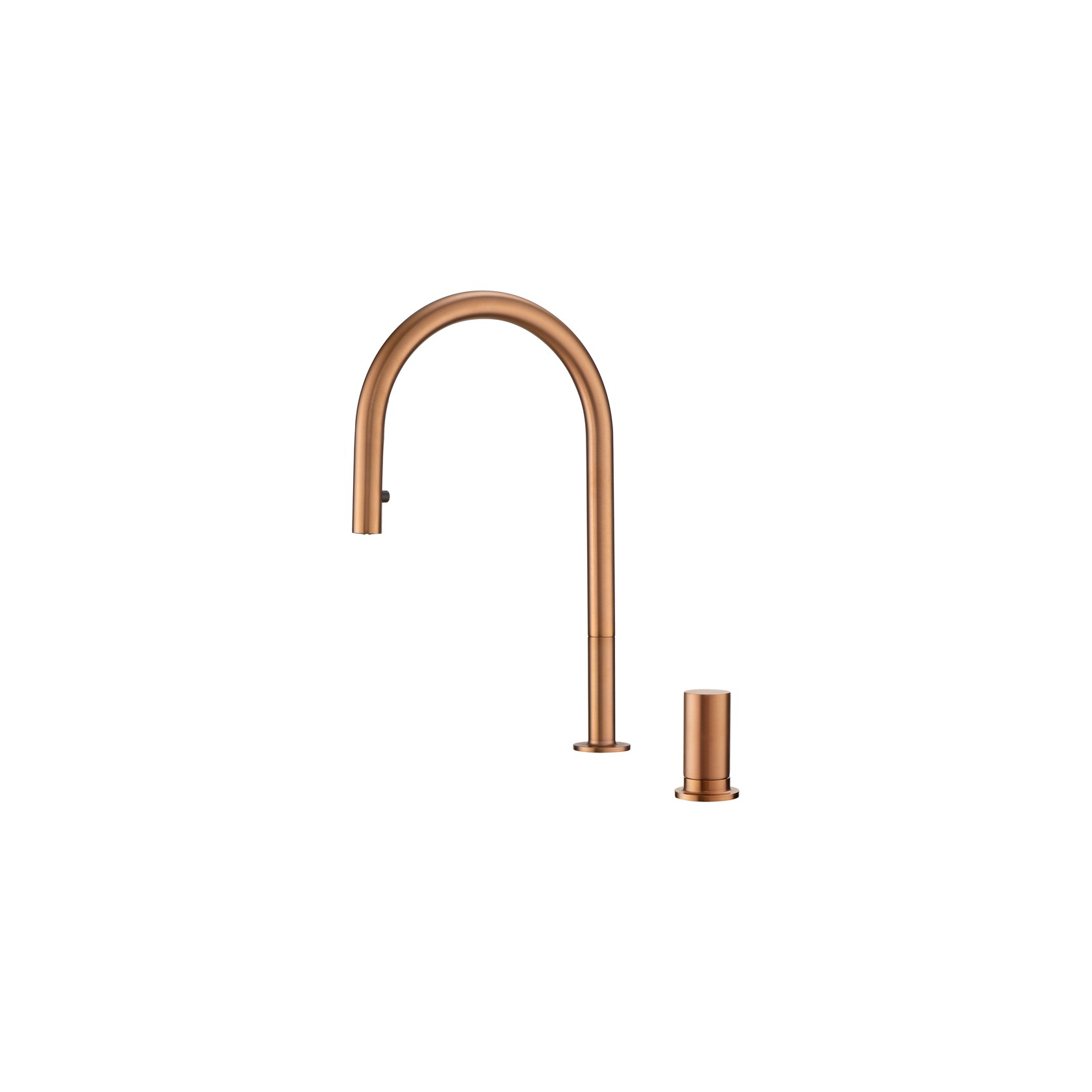 Doppia Extractable Kitchen Mixer Brushed Copper gallery detail image