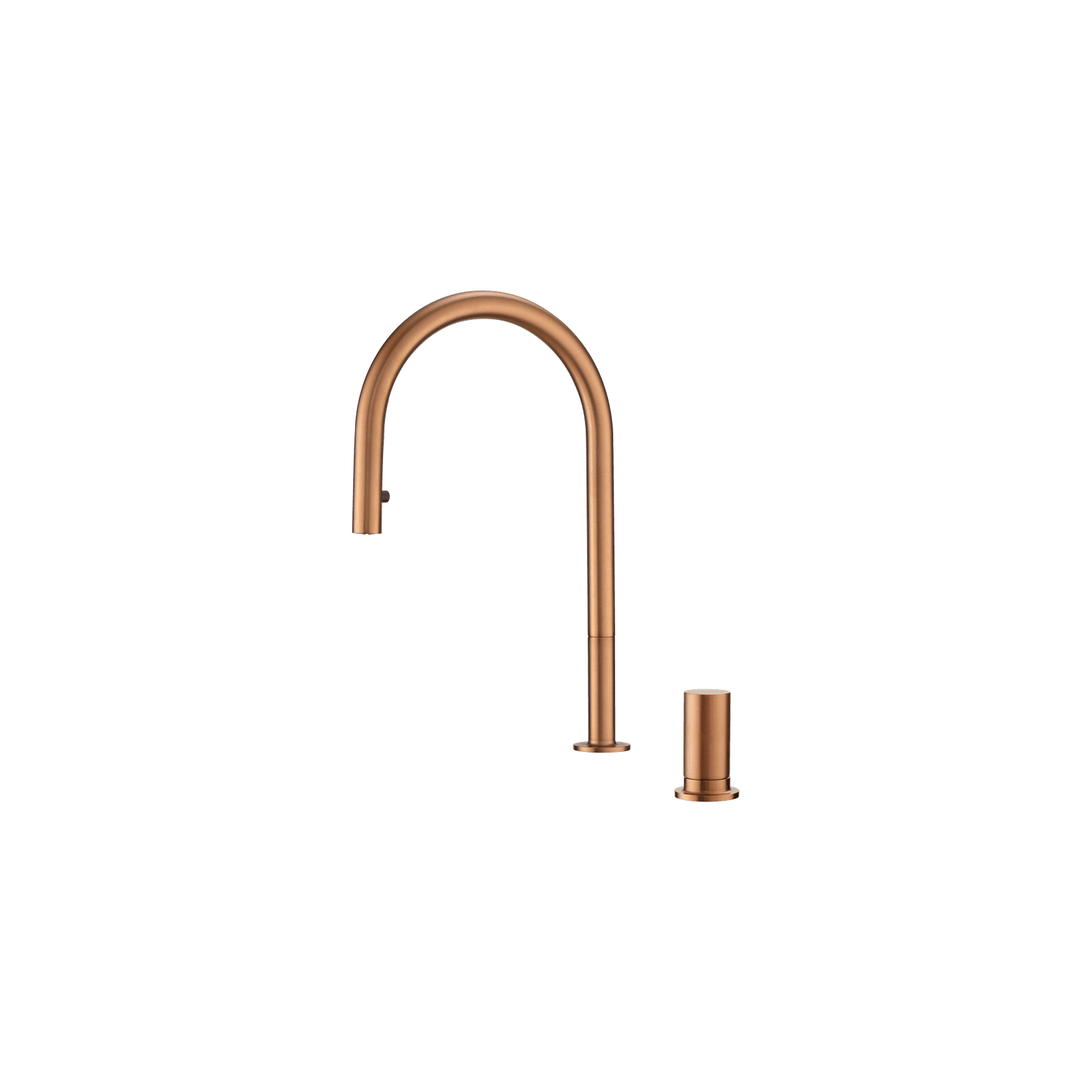 Doppia Extractable Kitchen Mixer Brushed Copper gallery detail image