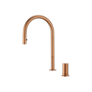 Doppia Extractable Kitchen Mixer Brushed Copper gallery detail image