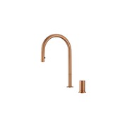 Doppia Extractable Kitchen Mixer Brushed Copper gallery detail image