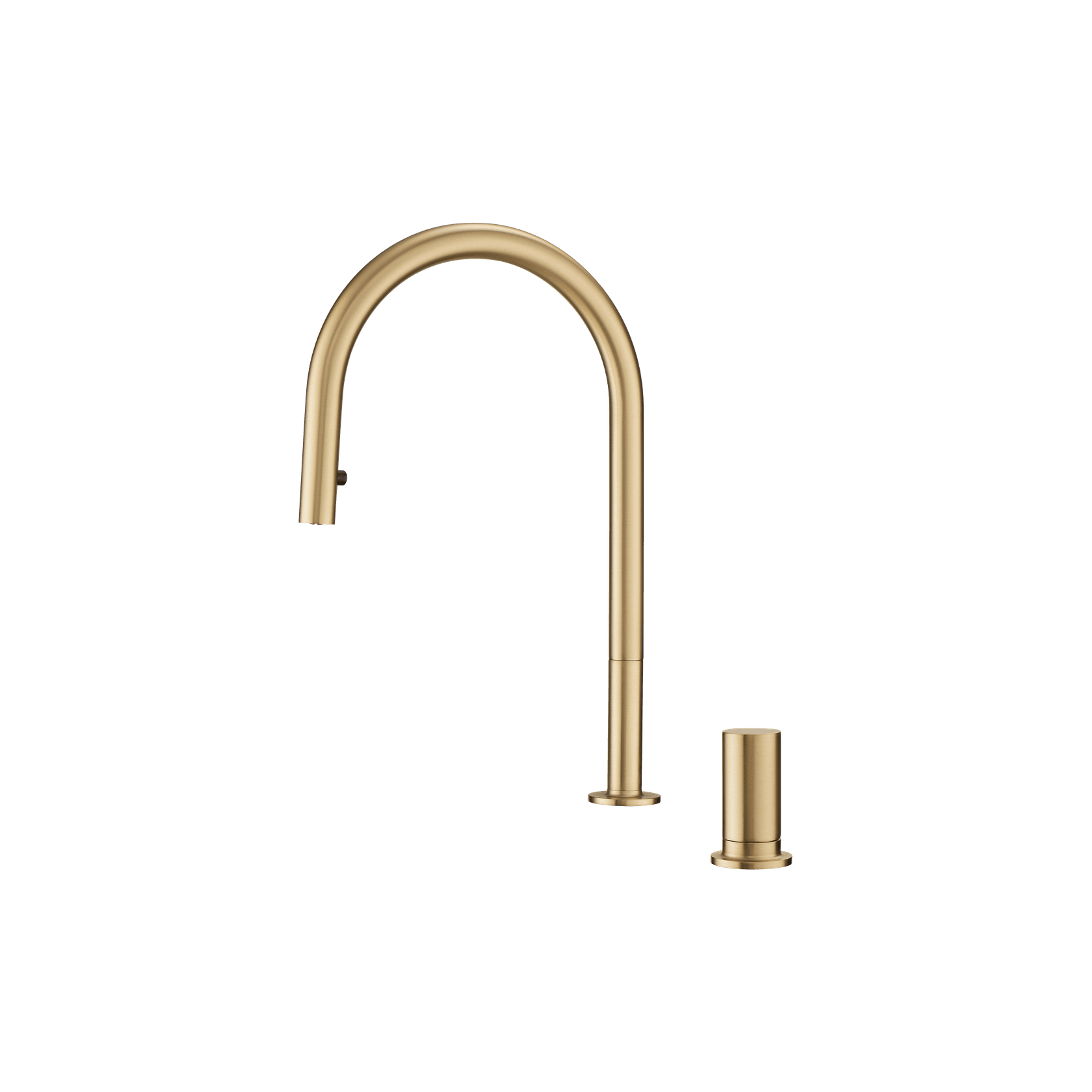 Doppia Extractable Kitchen Mixer Brushed Gold gallery detail image