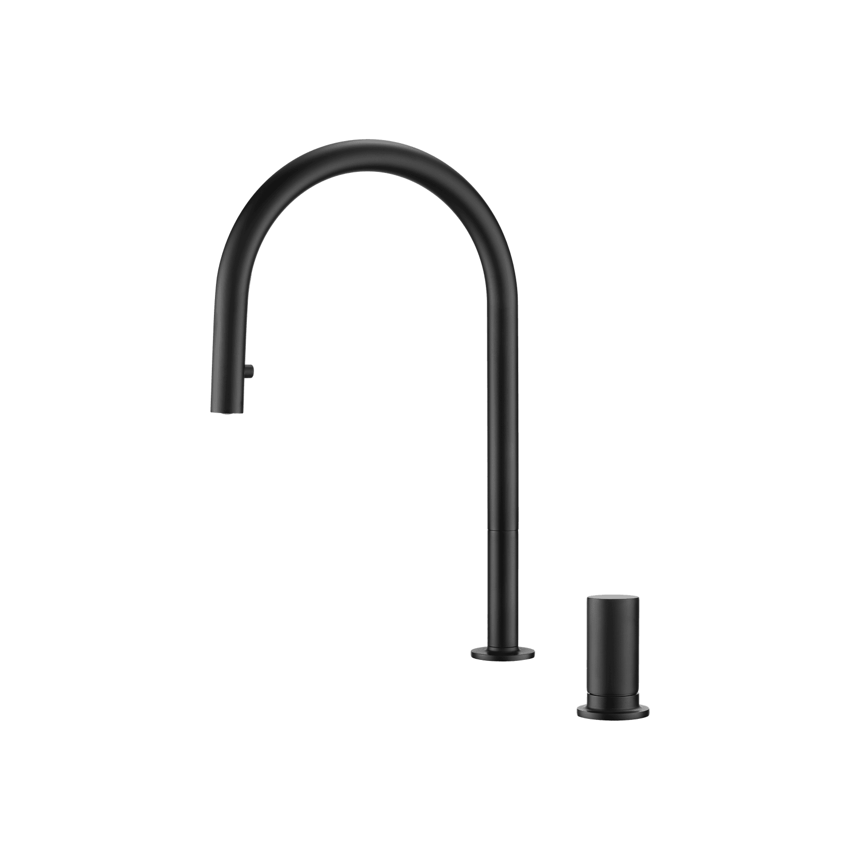 Doppia Extractable Kitchen Mixer Matte Black gallery detail image