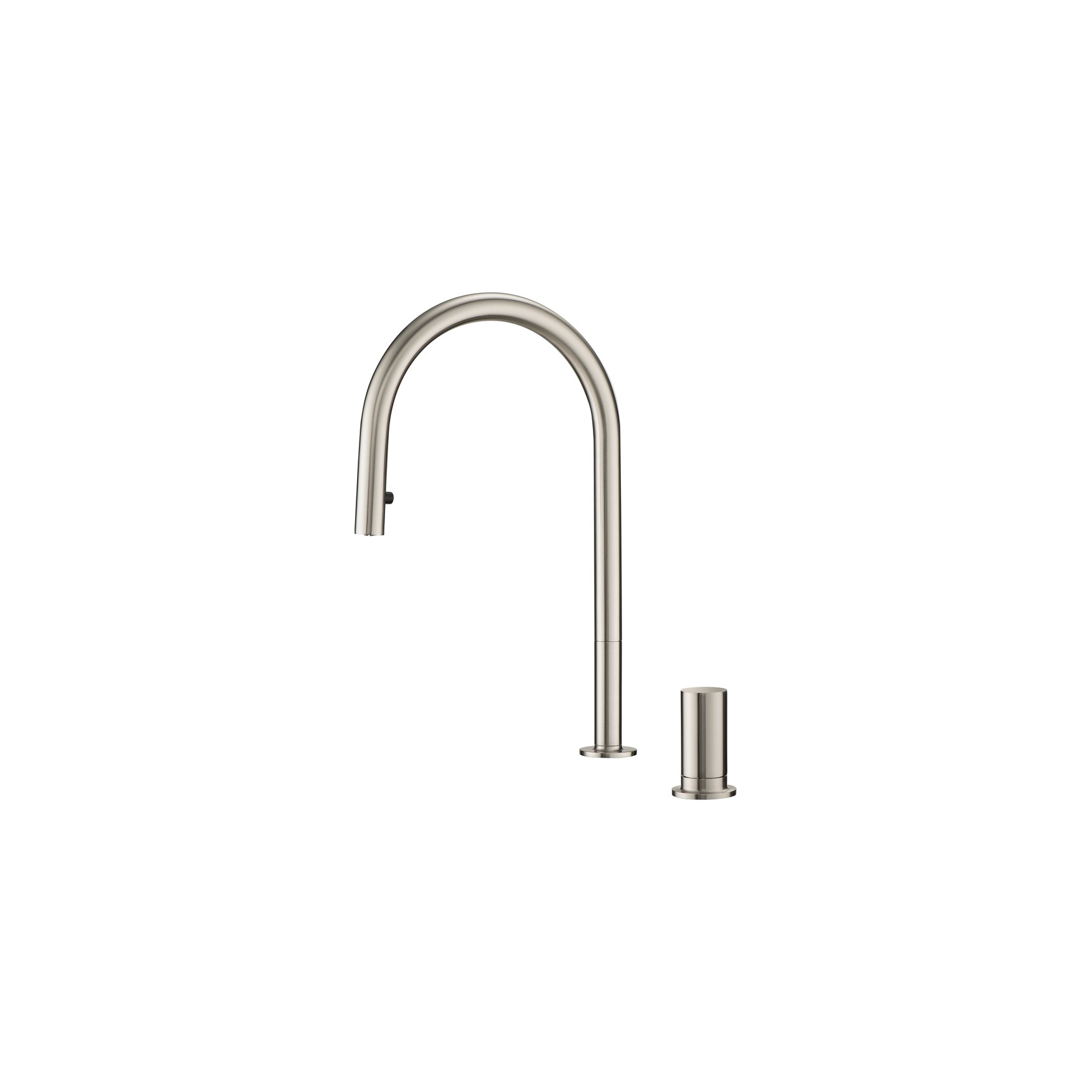 Doppia Extractable Kitchen Mixer Brushed Nickel gallery detail image