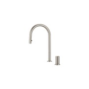 Doppia Extractable Kitchen Mixer Brushed Nickel gallery detail image