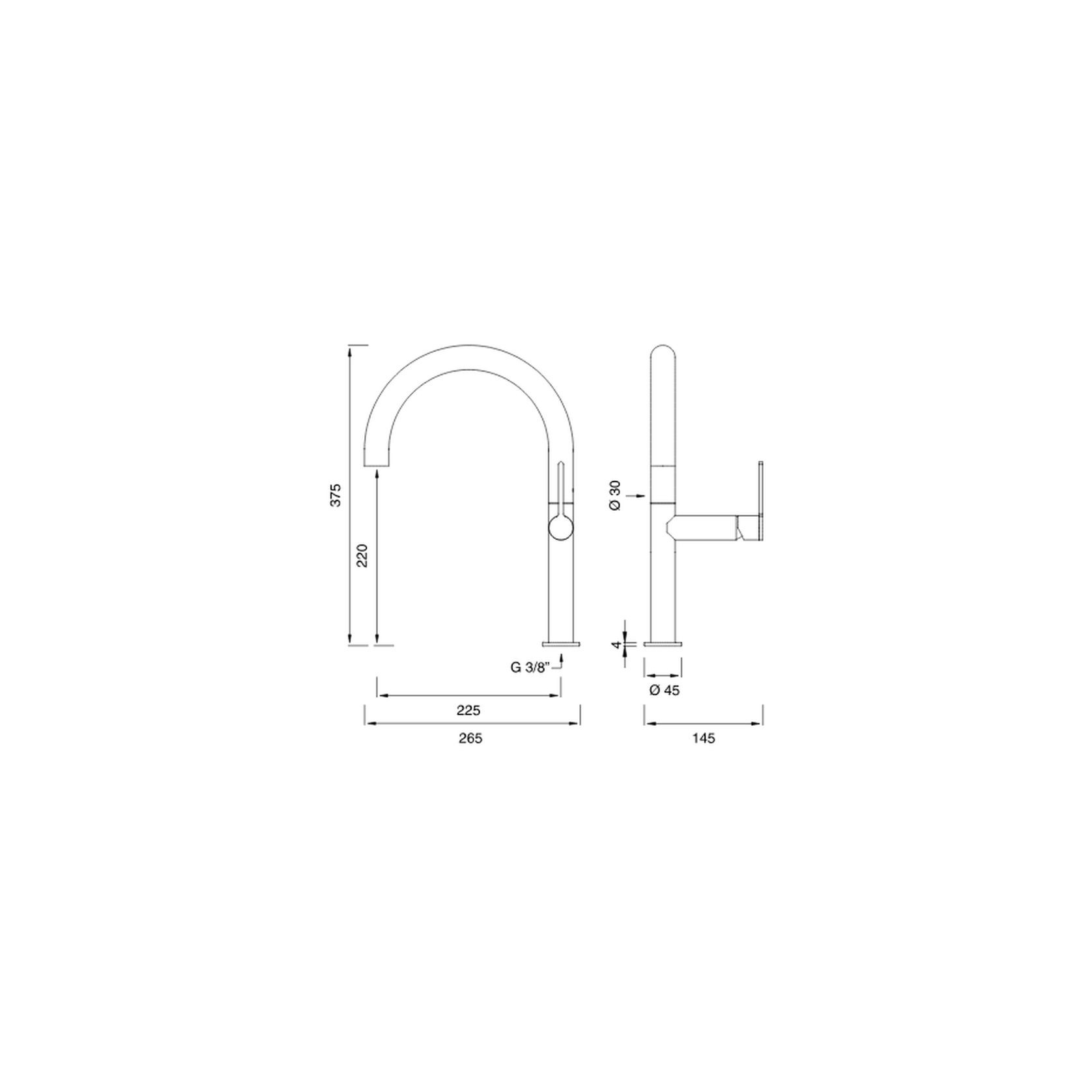 INV19 - Deck mounted mixer with swivelling spout by CEA gallery detail image