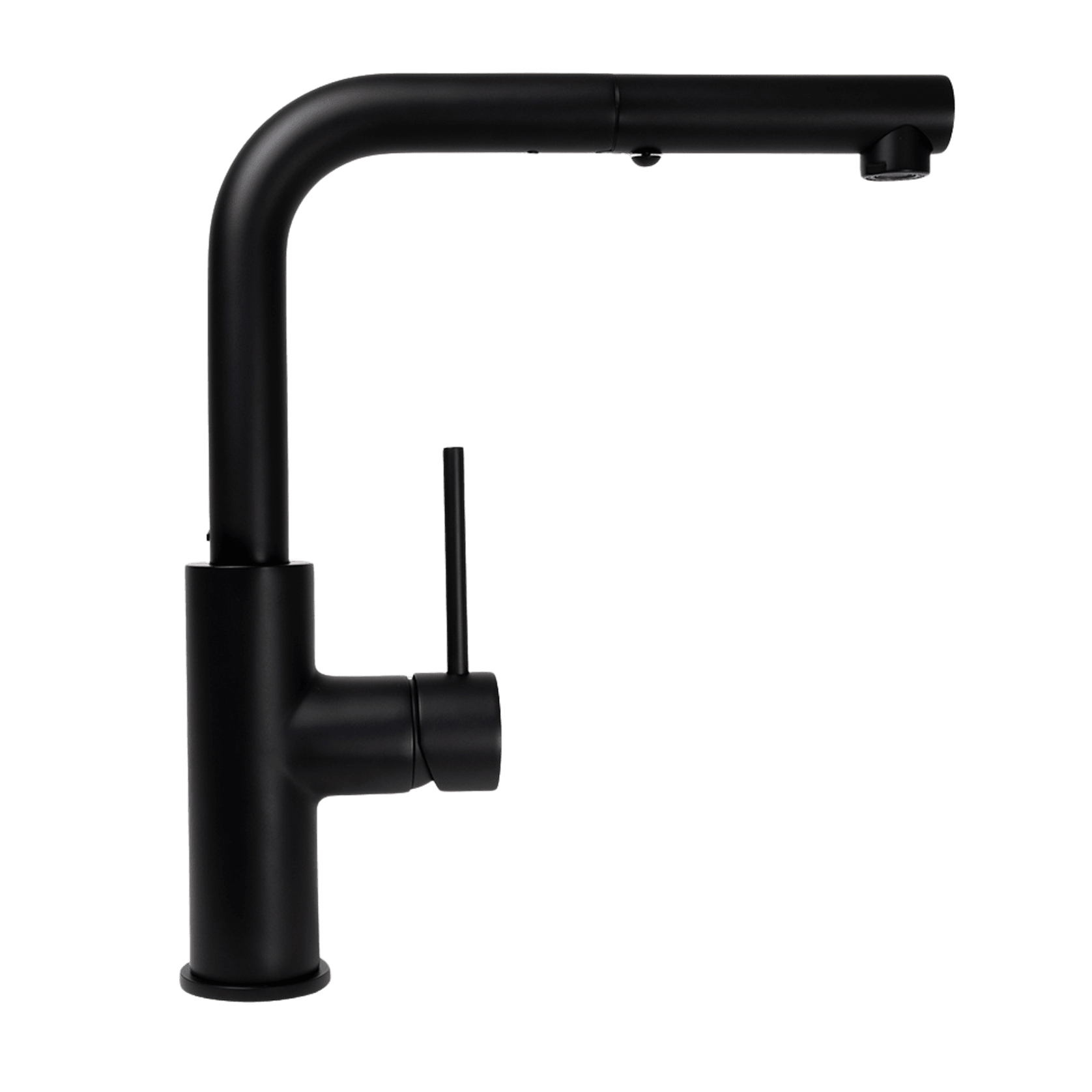 Nisa Square Pull Out Mixer Matte Black gallery detail image