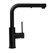 Nisa Square Pull Out Mixer Matte Black gallery detail image