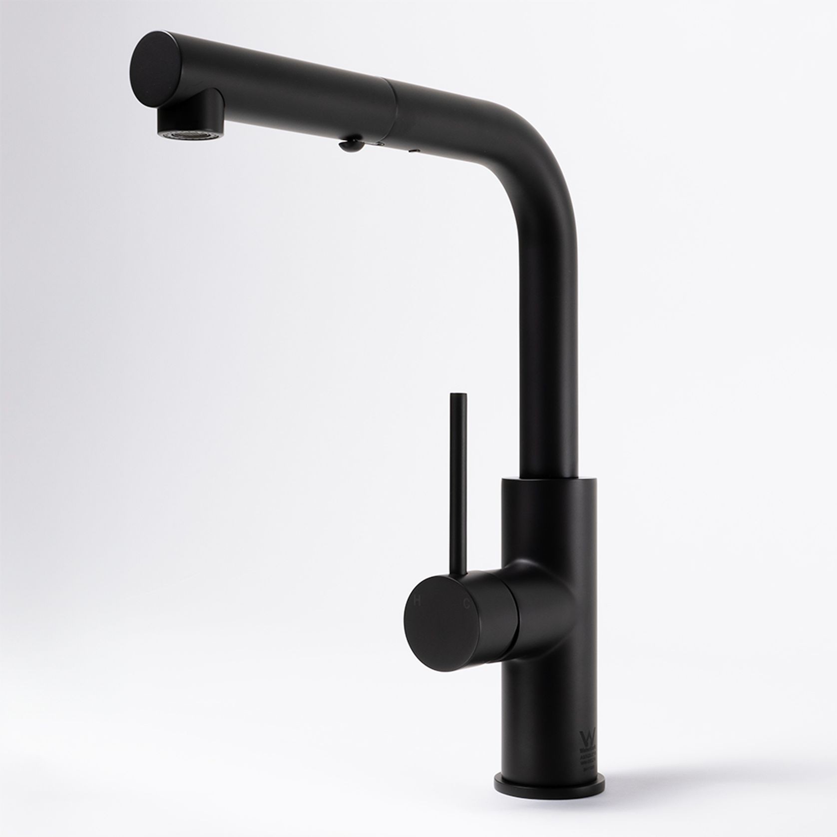 Nisa Square Pull Out Mixer Matte Black gallery detail image