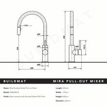 Mira Brushed Nickel Pull Out Mixer gallery detail image