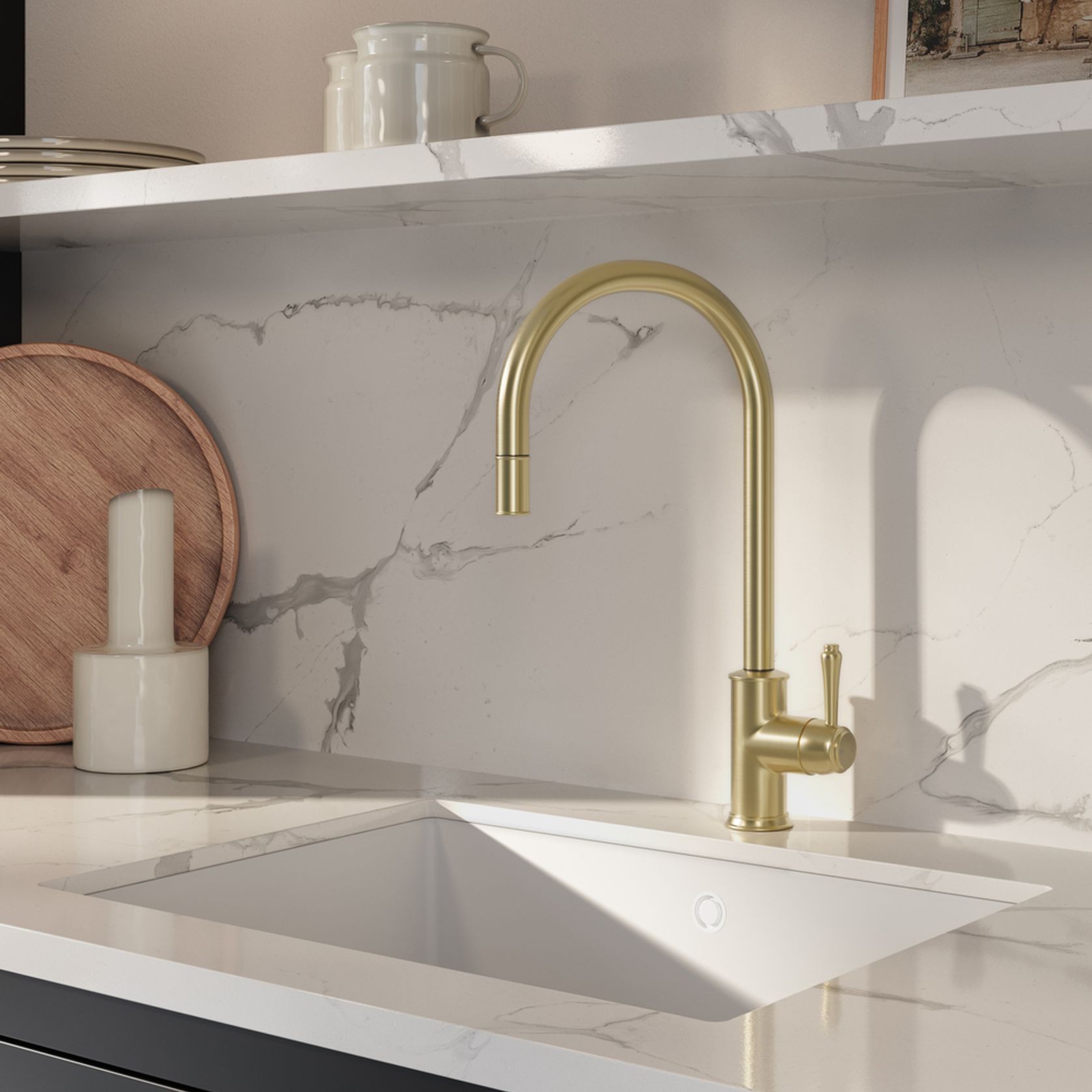 Kingsley Commercial Pull-Out Kitchen Mixer gallery detail image