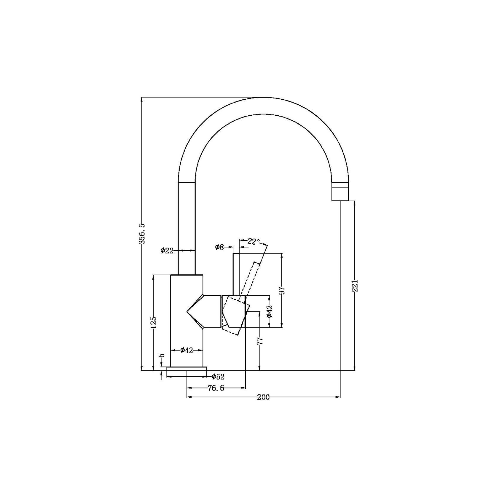 Zen SS316L Kitchen Mixer | Brushed Bronze gallery detail image