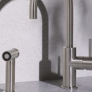 Zen SS316L Kitchen Mixer & Hand Spray | Brushed Nickel gallery detail image
