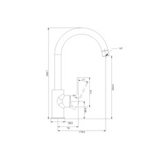 Bianca Kitchen Mixer Gooseneck Spout | Brushed Bronze gallery detail image