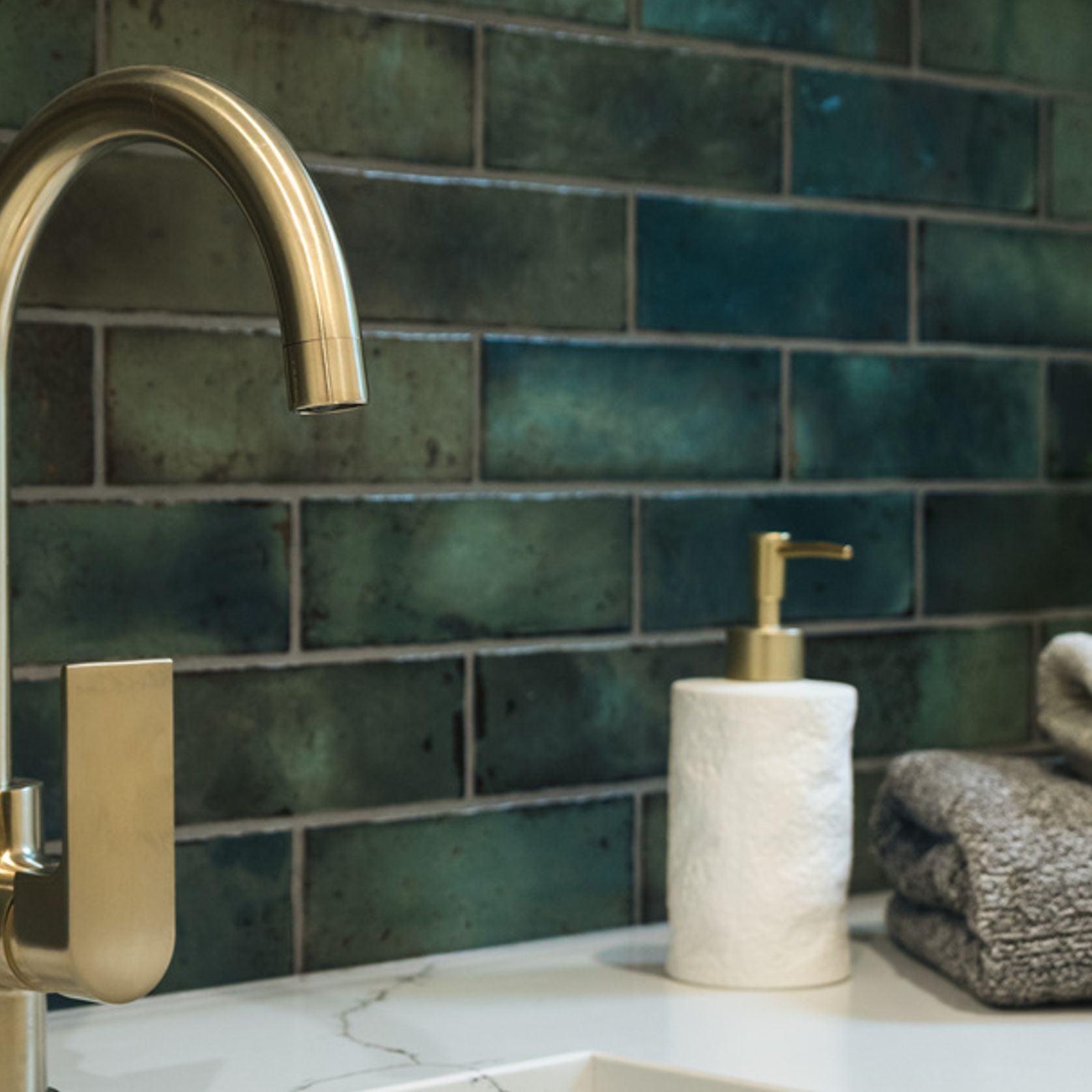 Bianca Kitchen Mixer Gooseneck Spout | Brushed Gold gallery detail image