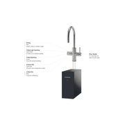 Oli Prism Multifunction Kitchen Mixer Round Spout Brush gallery detail image