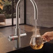 Oli Prism Multifunction Kitchen Mixer Round Spout Brush gallery detail image