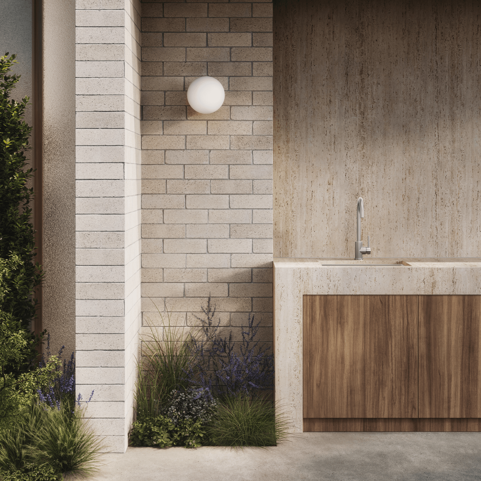 Sola Outdoor Kitchen Mixer | Stainless Steel gallery detail image