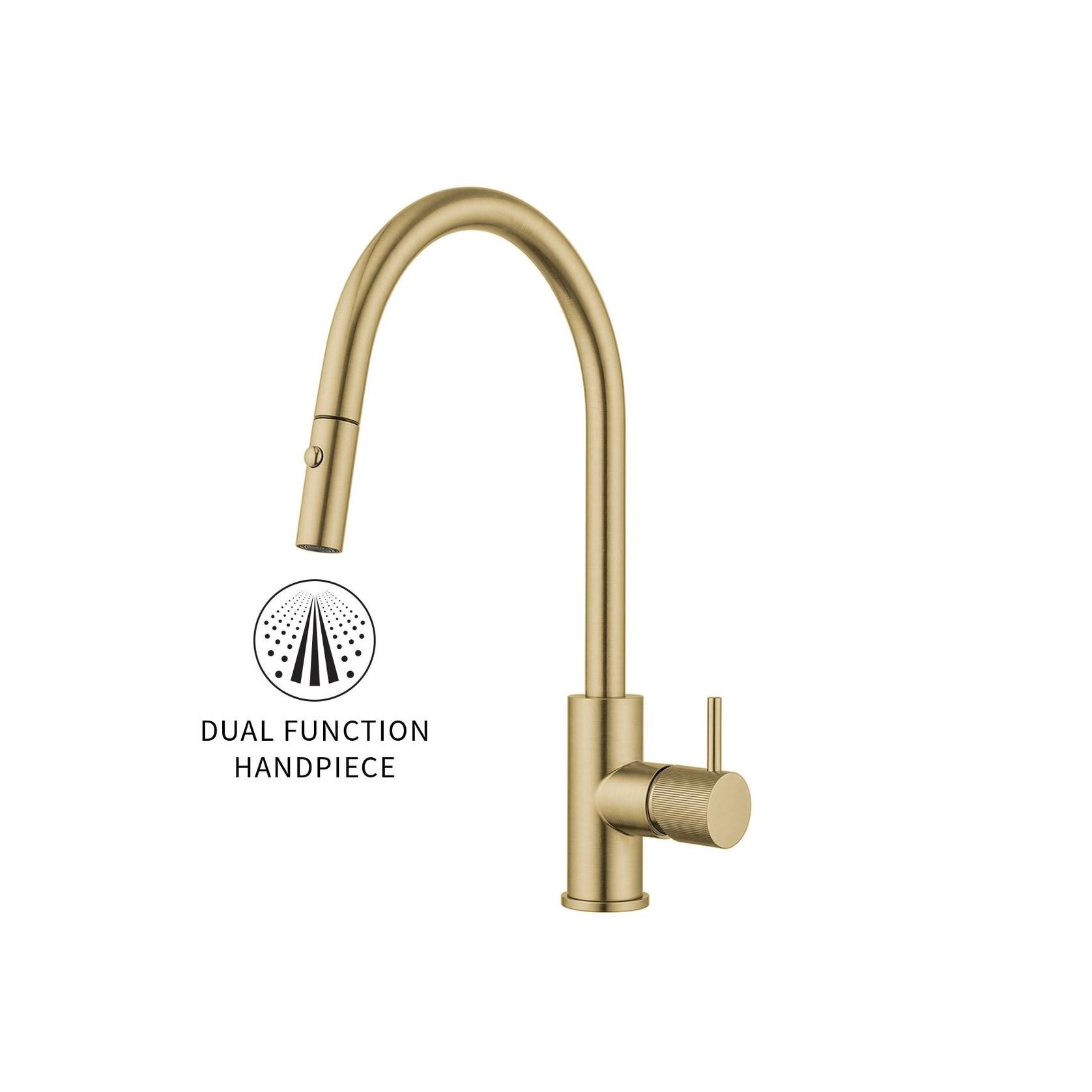 Onyx Gooseneck Pull Out Sink Mixer – Cold Start gallery detail image