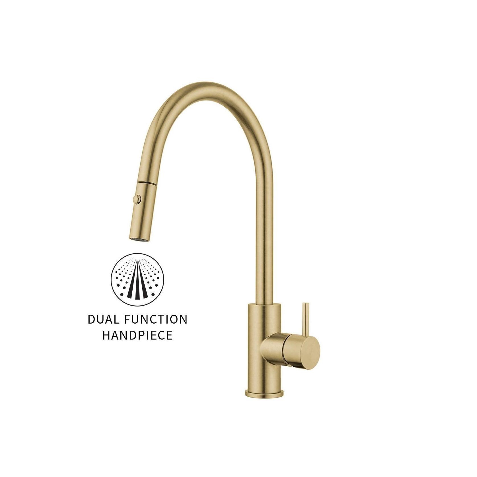 Onyx Gooseneck Pull Out Sink Mixer – Cold Start gallery detail image