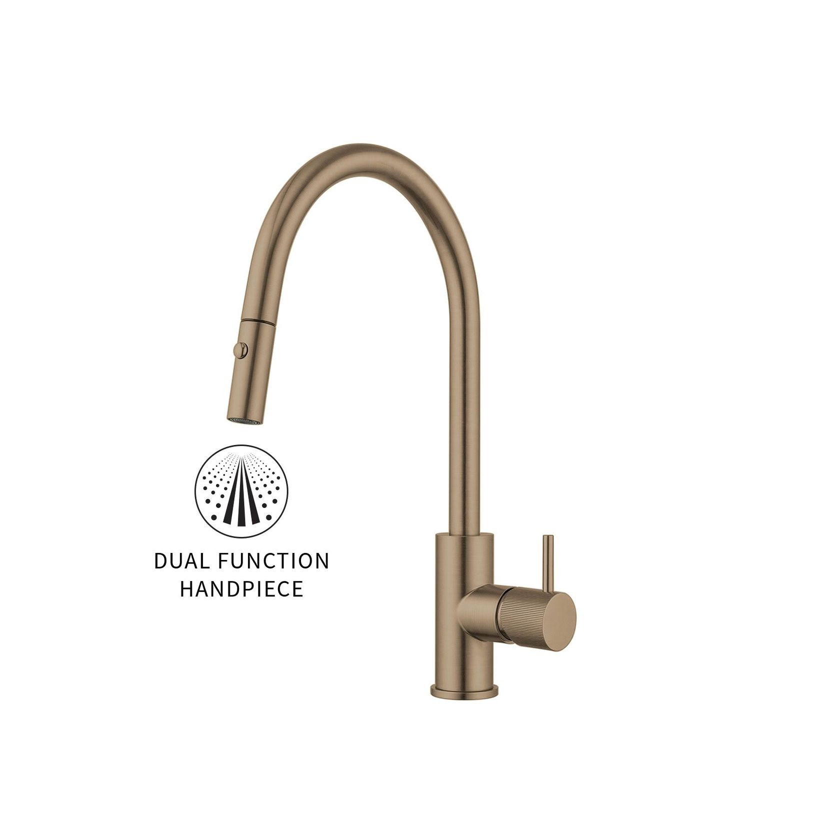 Onyx Gooseneck Pull Out Sink Mixer – Cold Start gallery detail image