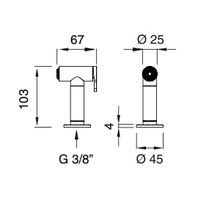 FRE280 - Kitchen Hand Spray by CEA gallery detail image