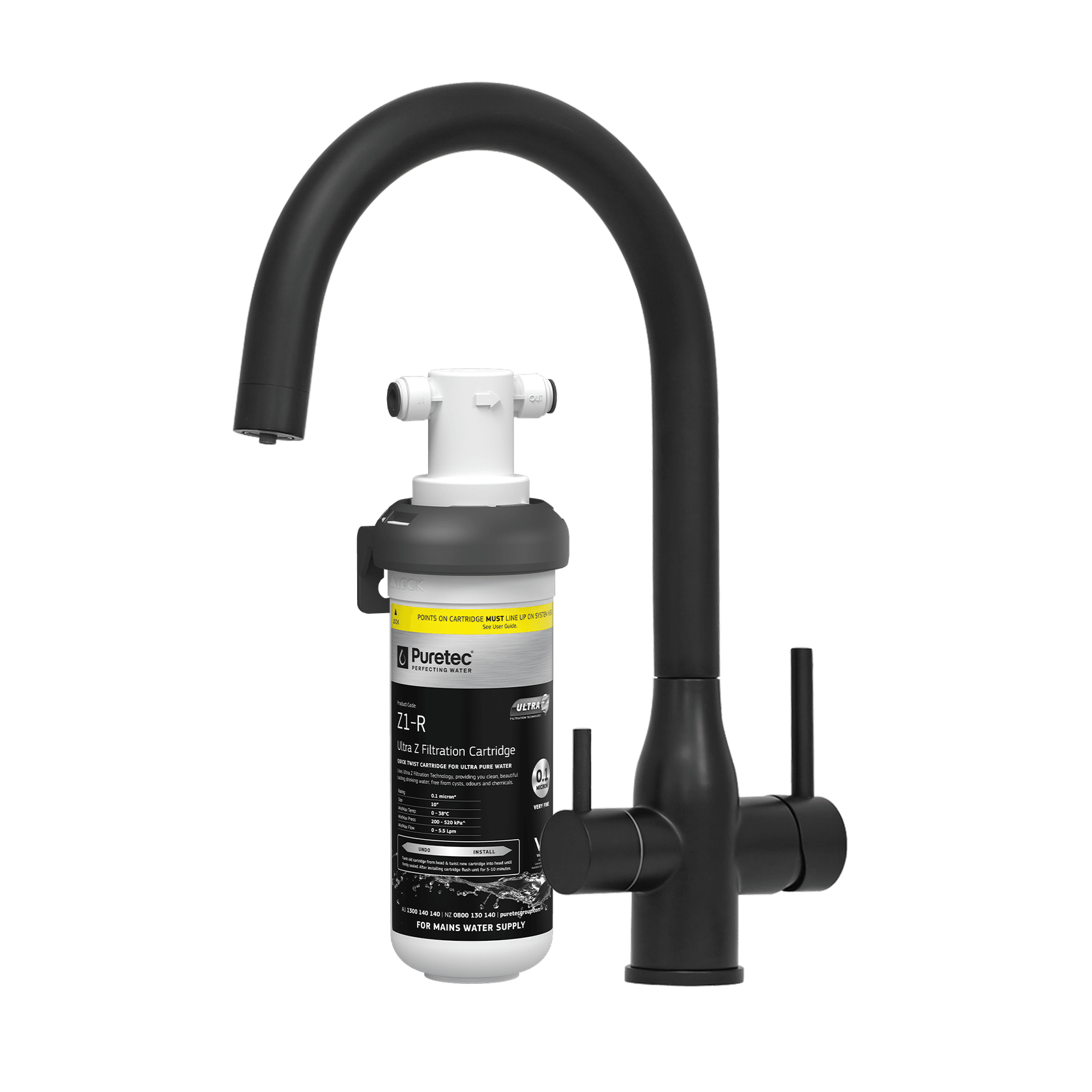 Z1-E10-MB Mixer & Undersink Filter gallery detail image