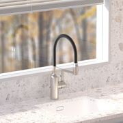 Bex All Pressure Pull Down Sink Mixer Nickel / Black gallery detail image