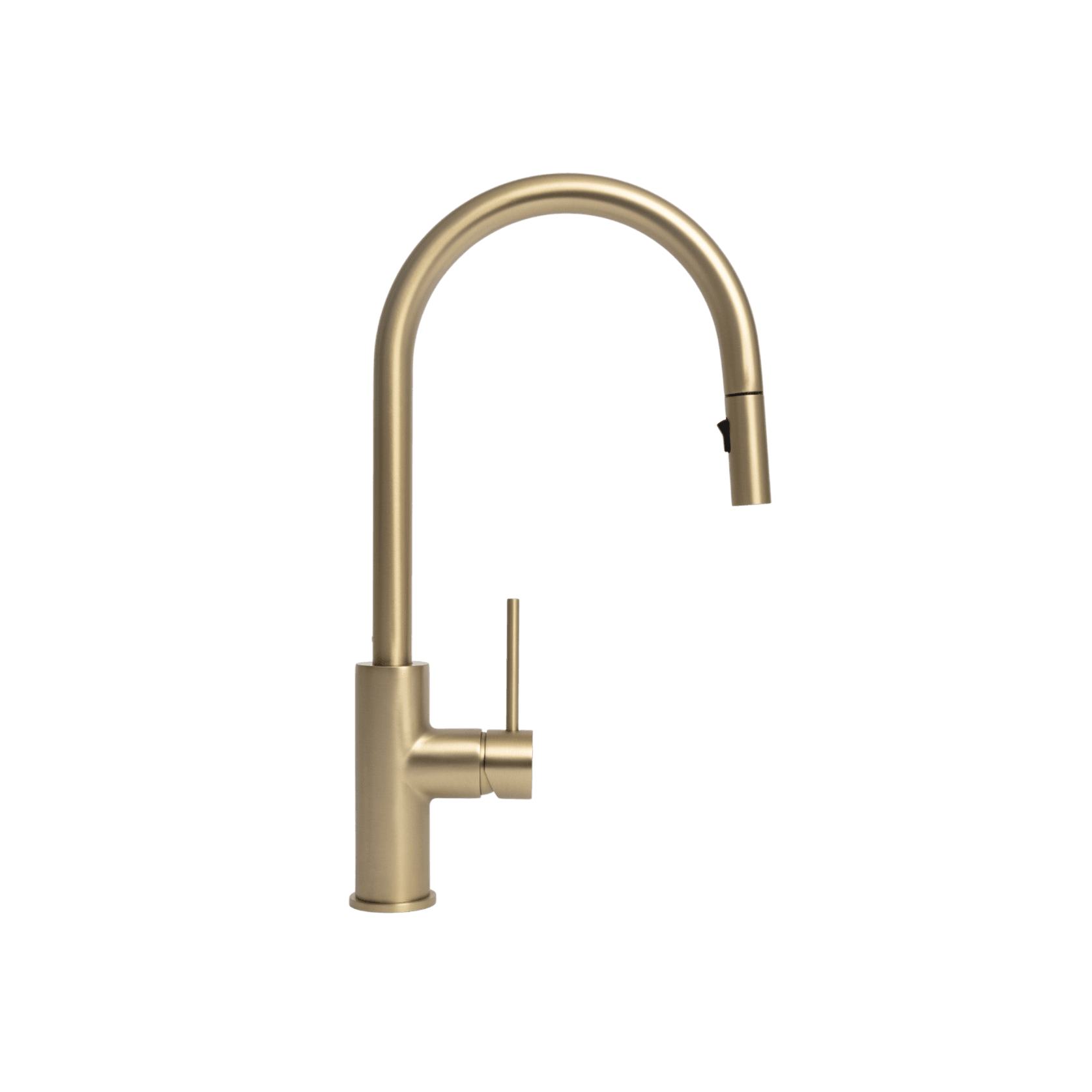 Mira Brushed Brass Gold Pull Out Mixer gallery detail image