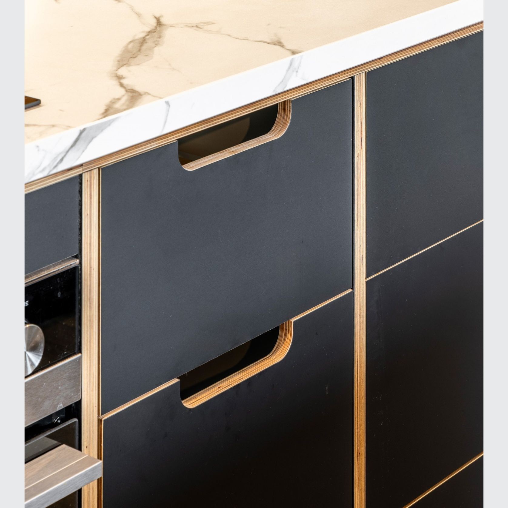 Charisma Acrylic on Birch Panels - Black gallery detail image