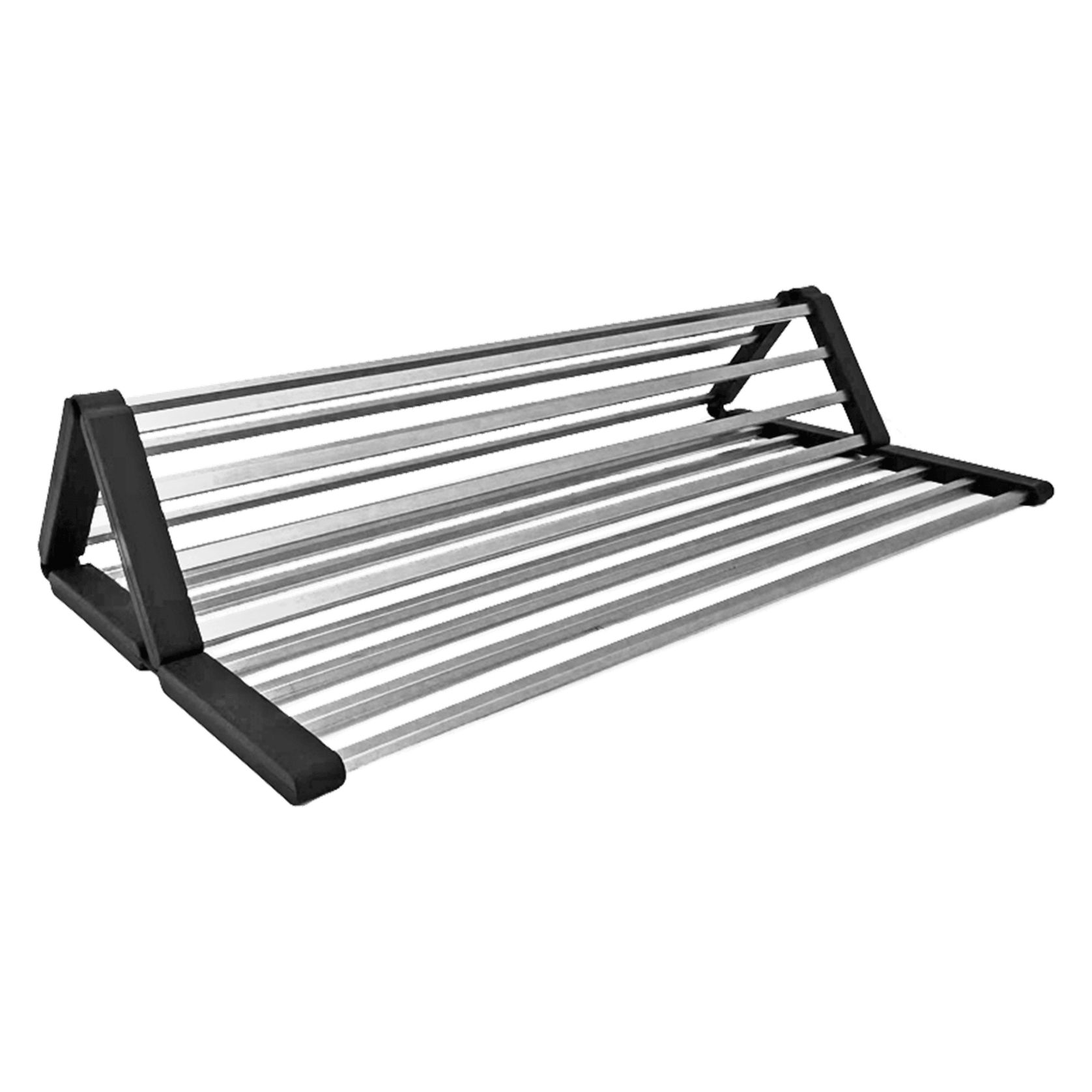 Aspen Roll-Up Hot Mat 480x480mm Brushed Stainless gallery detail image