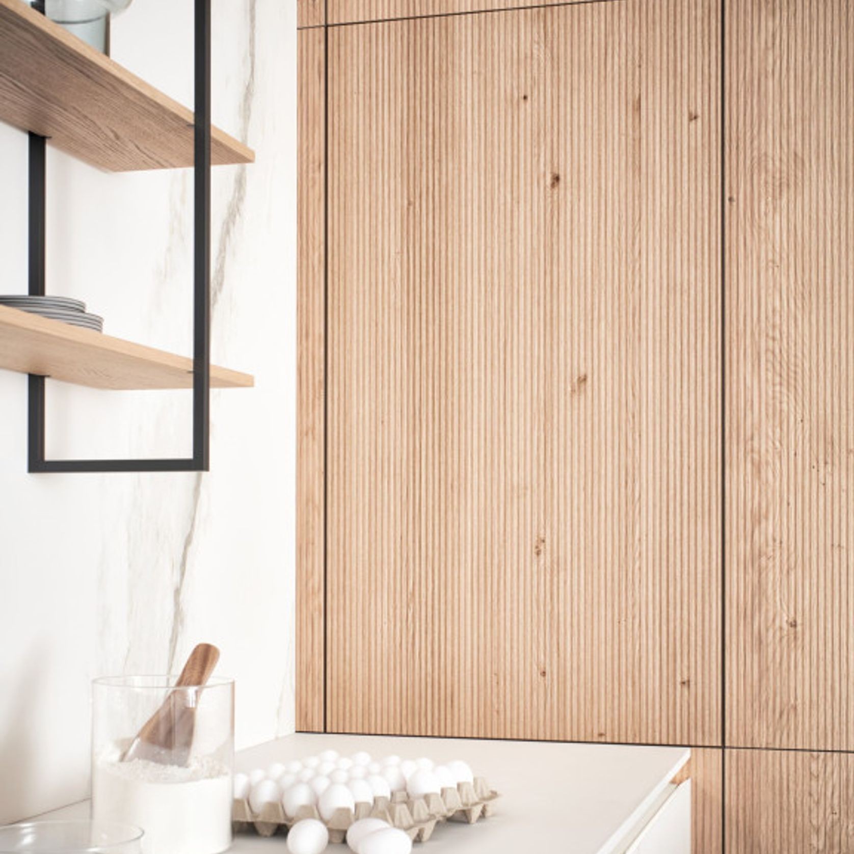 Bossa Oak Wood Veneer Kitchen Cabinetry gallery detail image