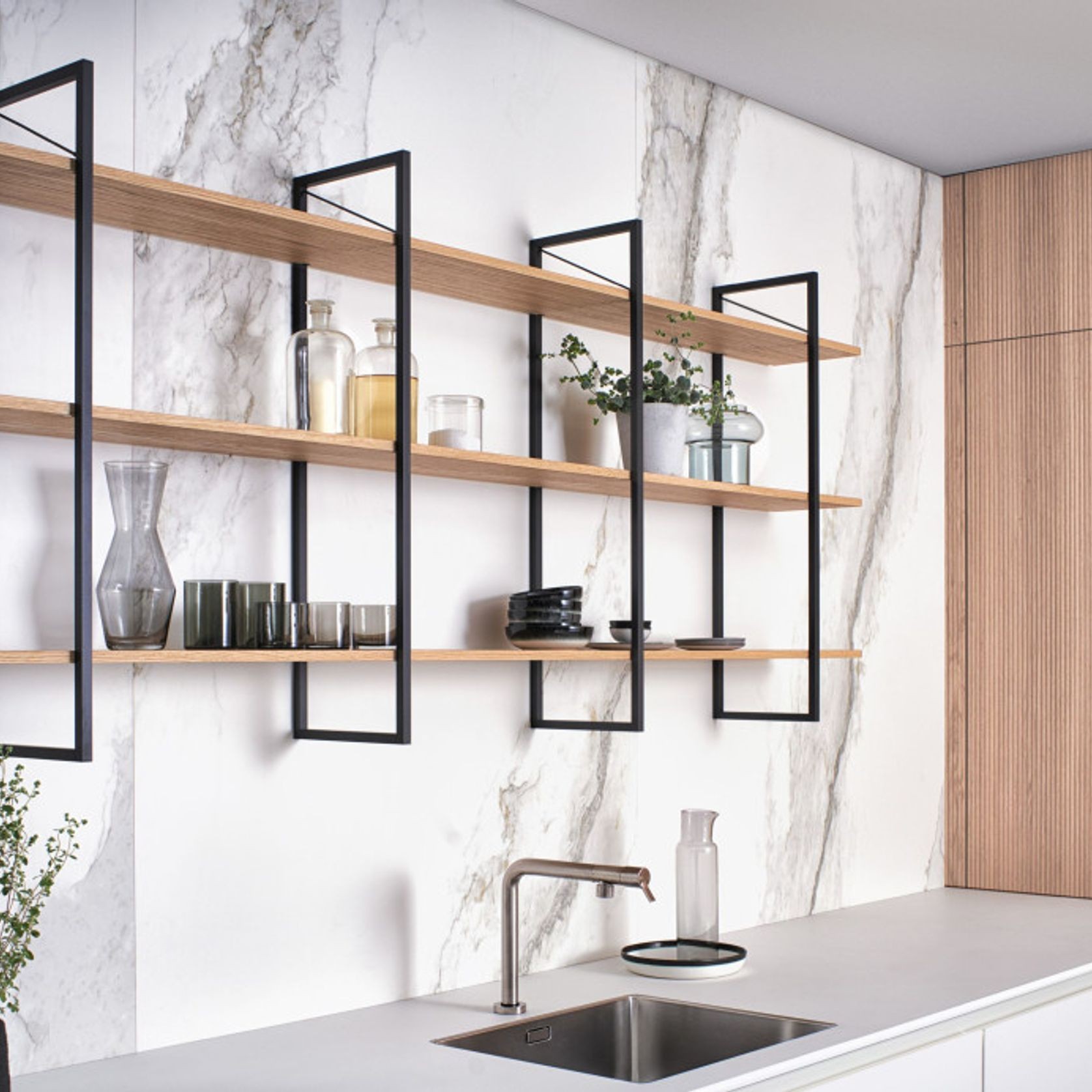 Bossa Oak Wood Veneer Kitchen Cabinetry gallery detail image