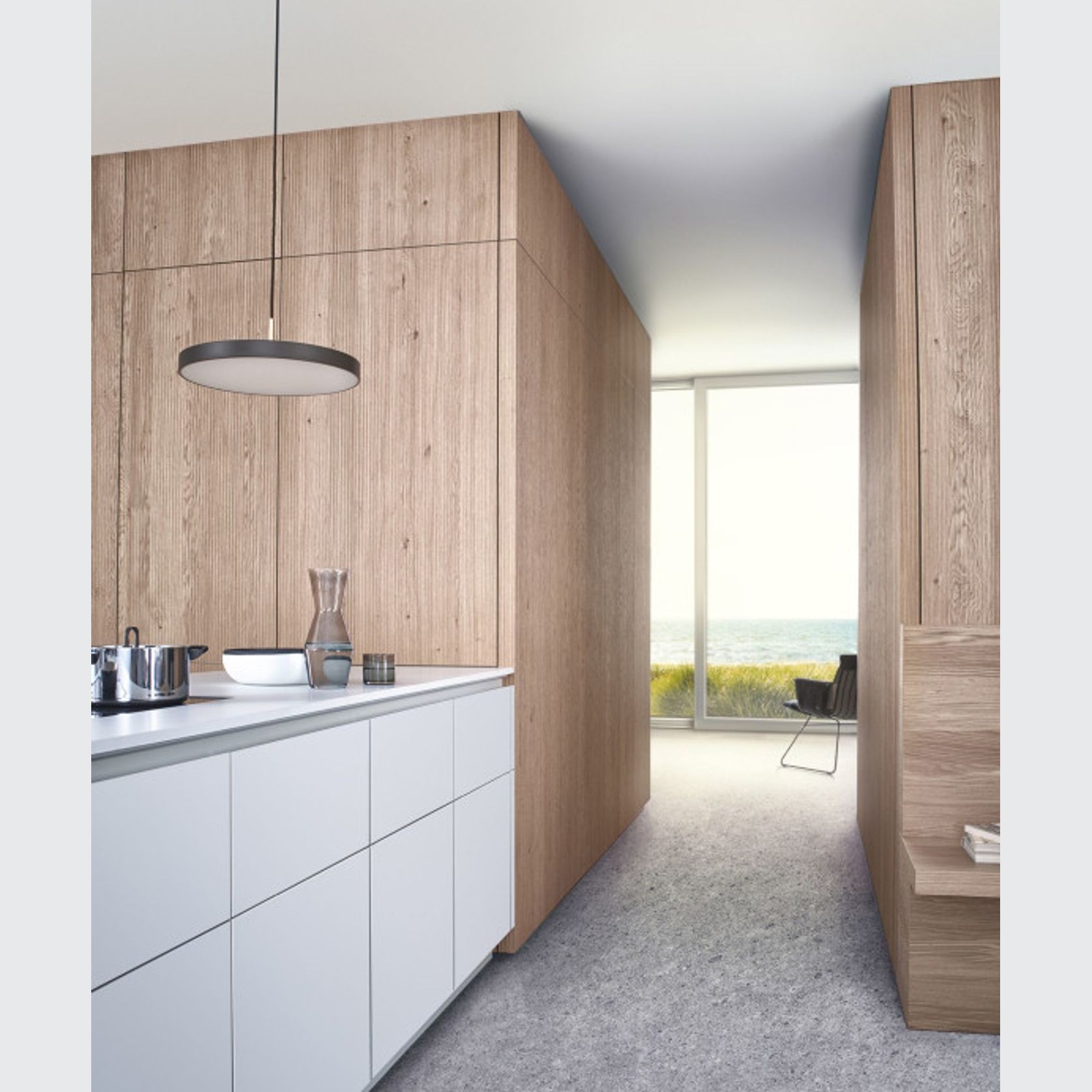 Bossa Oak Wood Veneer Kitchen Cabinetry gallery detail image