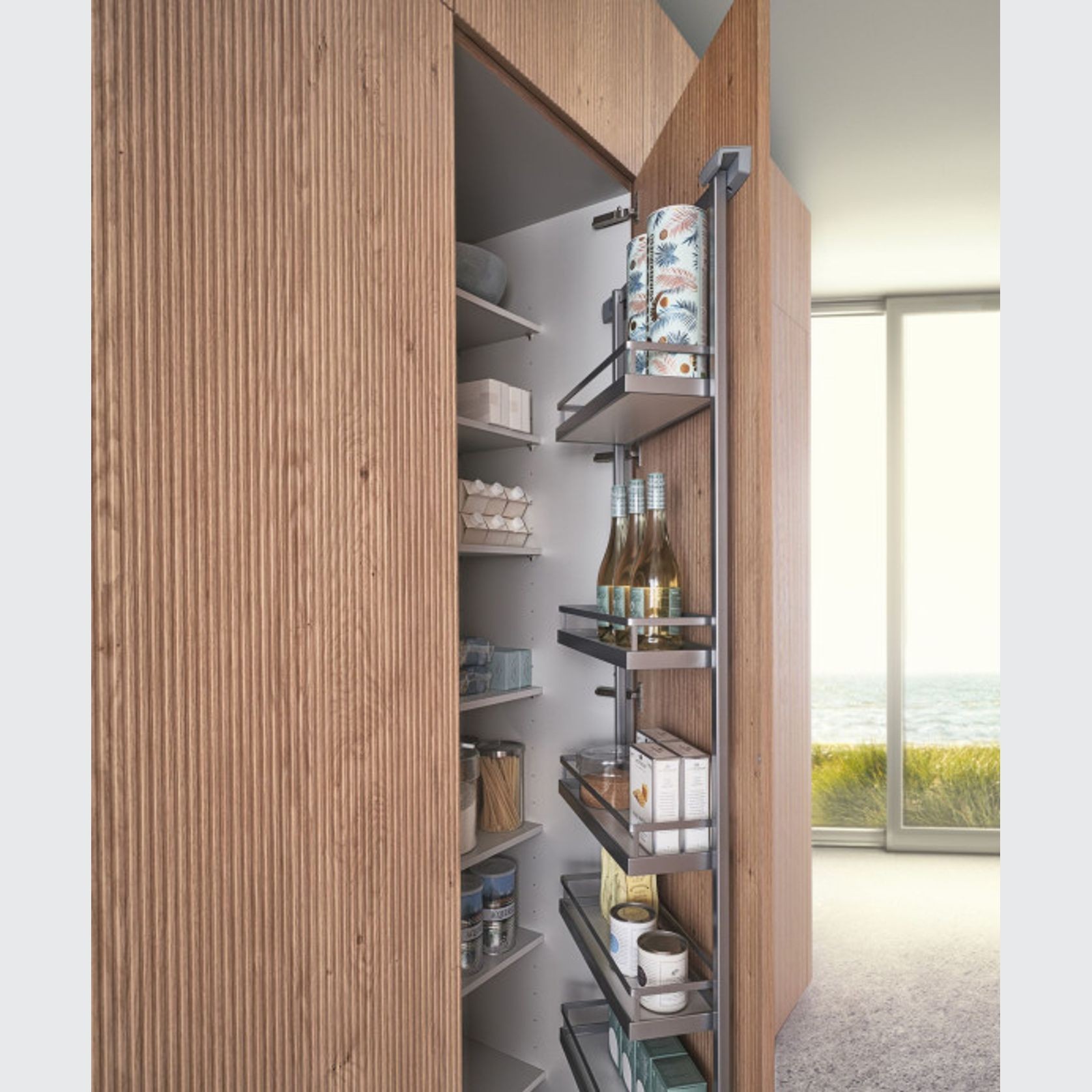 Bossa Oak Wood Veneer Kitchen Cabinetry gallery detail image