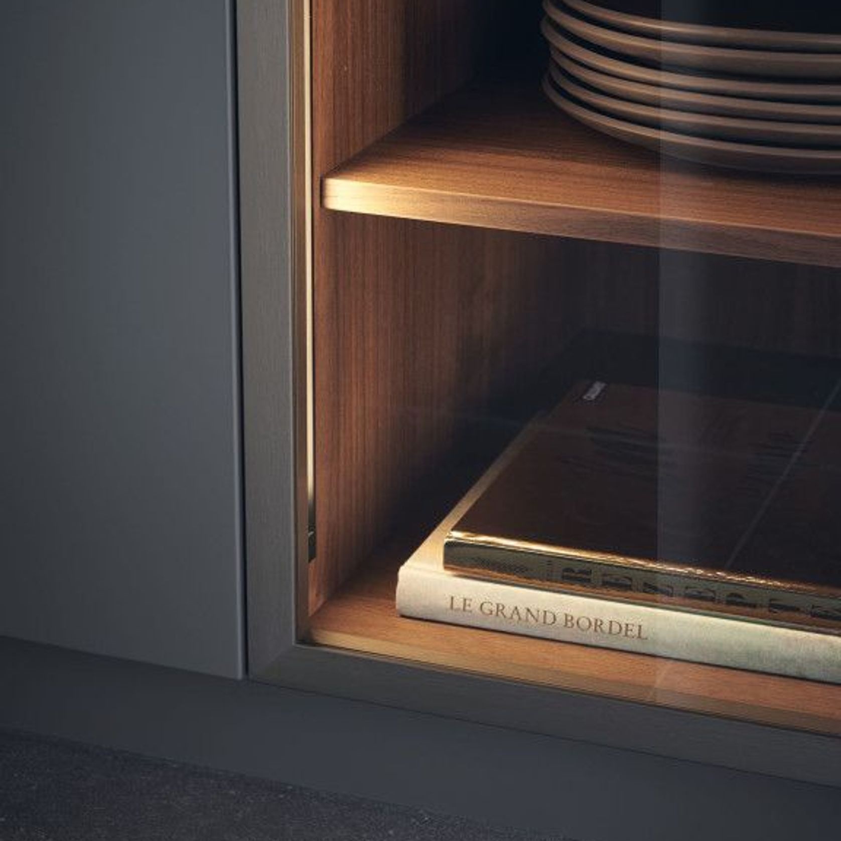 Steel-Look Kitchen Cabinetry gallery detail image