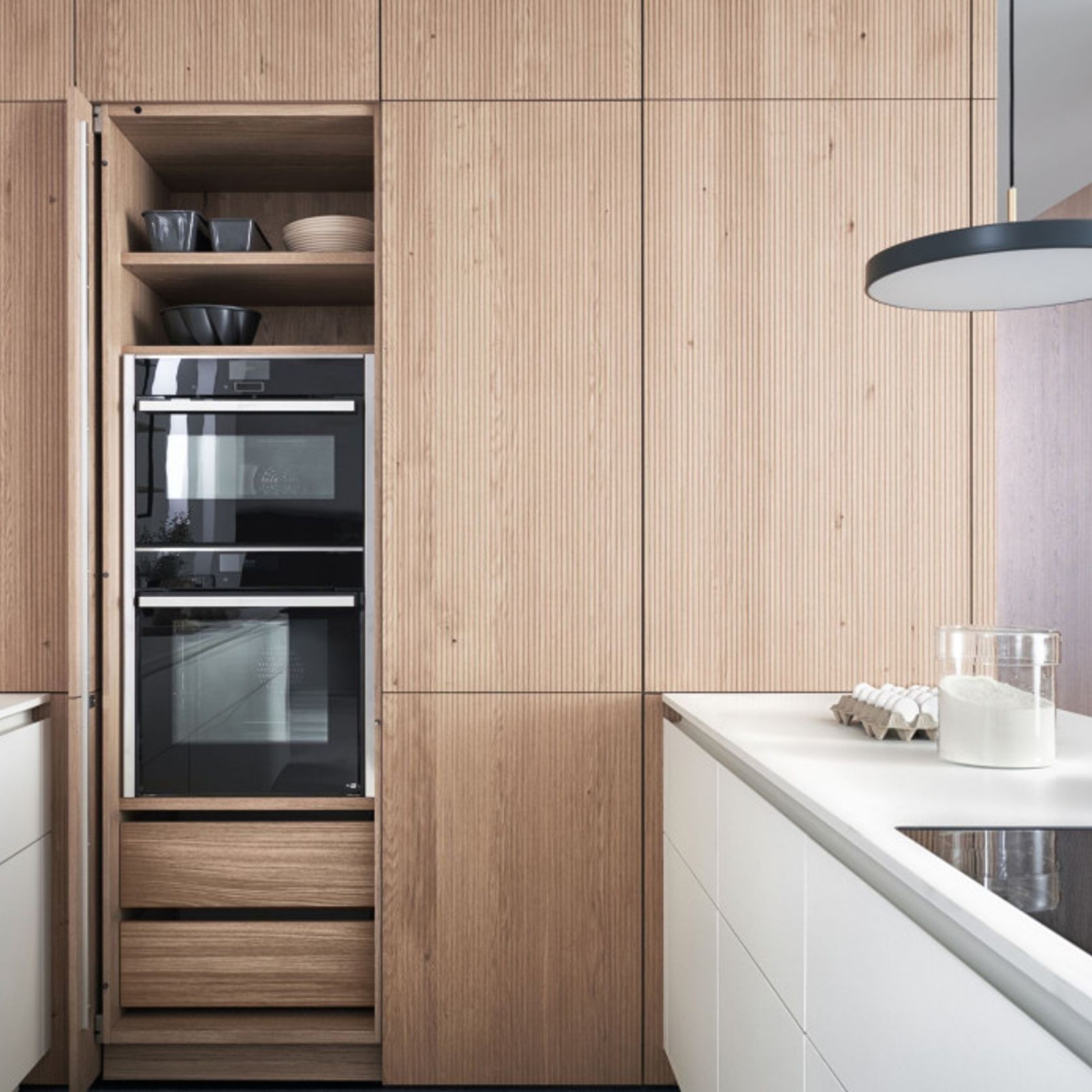 Bossa Oak Wood Veneer Kitchen Cabinetry gallery detail image